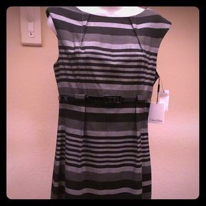 Calvin Klein black and gray dress. Size 8.